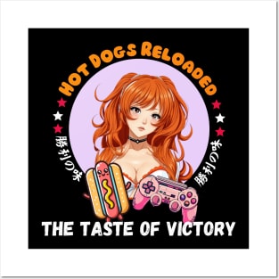 Gamer Girl Hot dog Girl Posters and Art